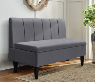 Диван прямой на ножках Лео 132, микровелюр