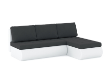 Диваны угловые в гостиную, Диван-кровать угловой Кормак без подлокотников, велюр /кож.зам