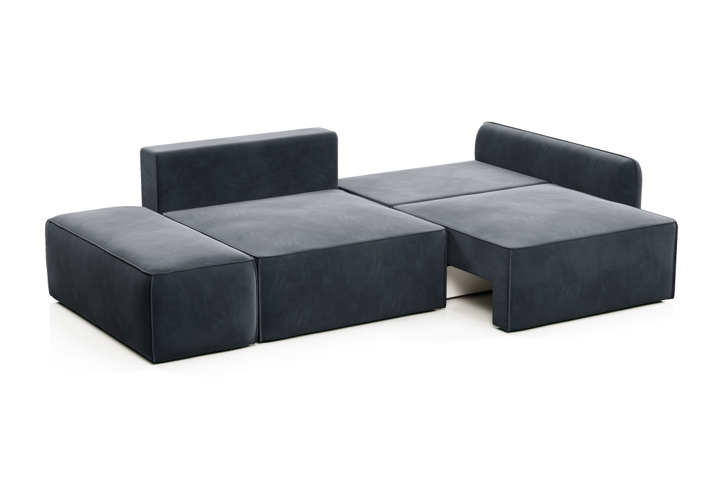 Диваны с ящиком для белья, Диван прямой ПОРТЛЕНД с банкеткой