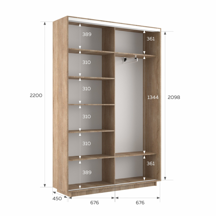 Шкафы-купе 2-х дверные, Шкаф-купе Экспресс 2-х дверный Фотопечать Шелк Стекла 140х45х220