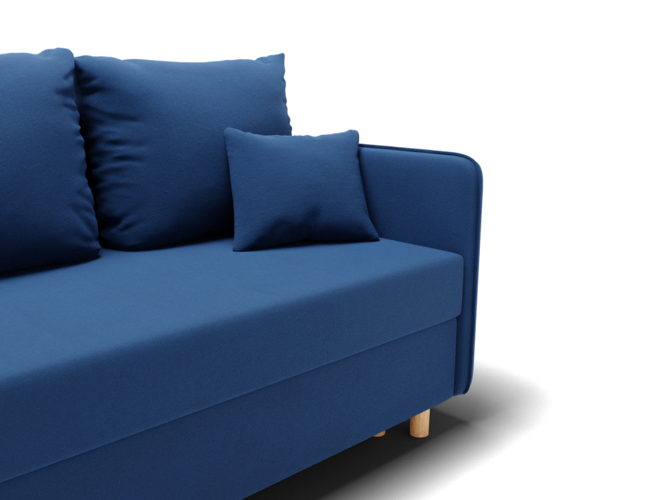 Диваны кровати со спальным местом, Прямой диван Санти,еврокнижка,велюр