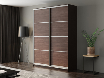 Шкаф-купе Айсберг 180 ВЕНГЕ (шамони темный/глухой)