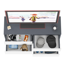 Широкий комод шесть ящиков Мори МК1200.6