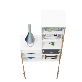 Пенал открытый с тумбой с дверкой Лидер-8.