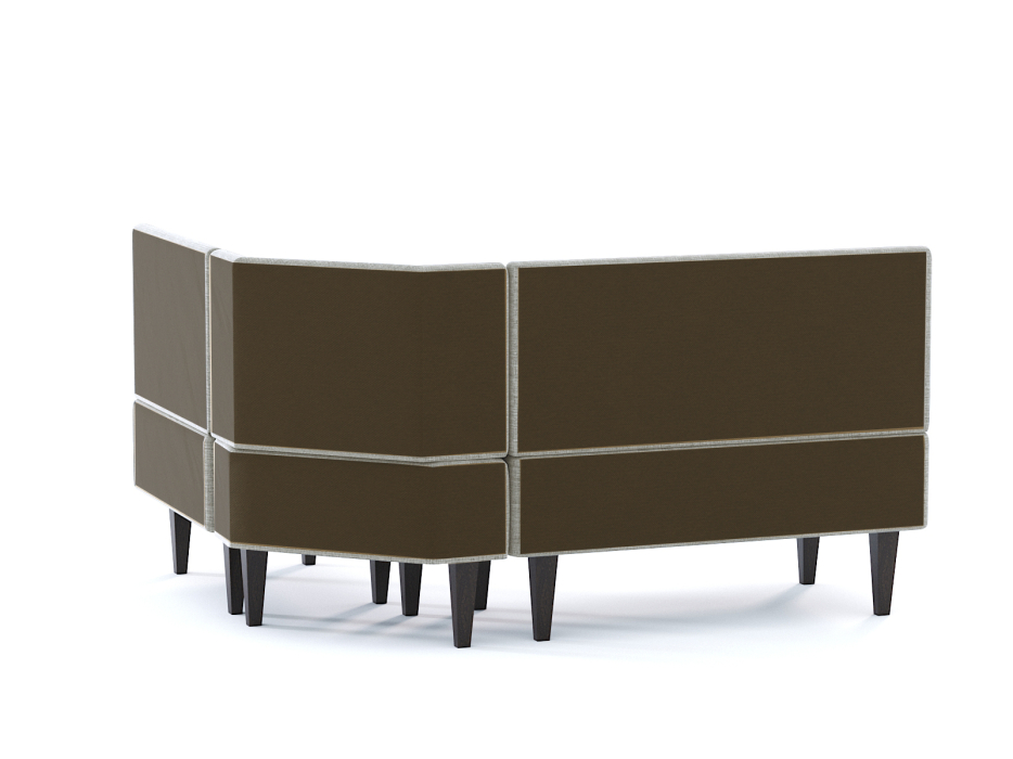 Кухонные уголки, Диван кухонный угловой Лео, рогожка