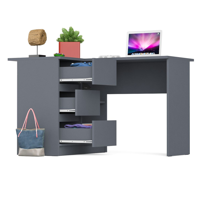 Детские столы, Угловой компьютерный стол Мори МС-16 левый