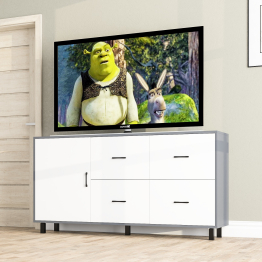 Комод широкий с дверкой и ящиками РВК 125-1704