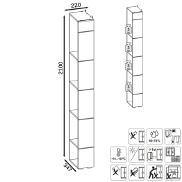 Стеллаж Лайн 10.141