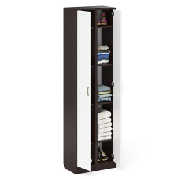 Два пенала для прихожей серии П-6 МДФ фрезеровка ромб