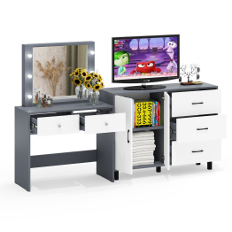 Комод 123-1204 и косметический столик с подсветкой СТ-5