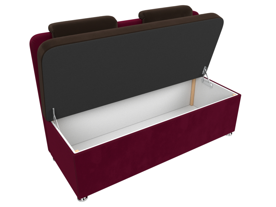 Диваны прямые кухонные, Диван кухонный прямой Маккон 2-х местный, микровельвет