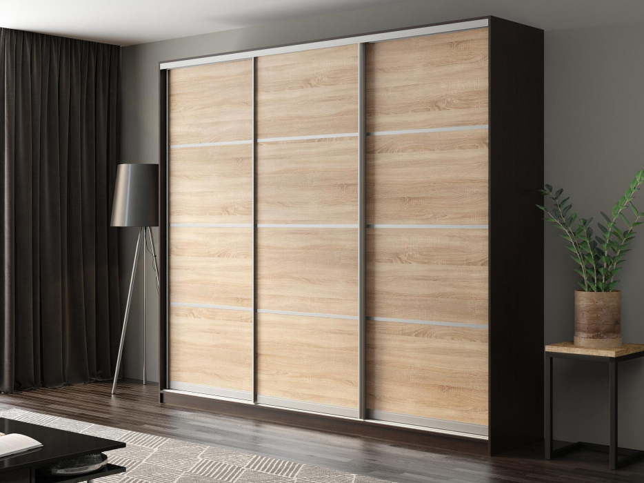Шкафы-купе, Шкаф-купе Айсберг 270 ВЕНГЕ (сонома/глухой)