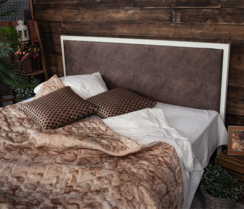 Кровати 140х200, Кровать в стиле лофт Лоренцо 1.4 (Белый)