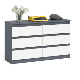 Широкий комод шесть ящиков Мори МК1200.6