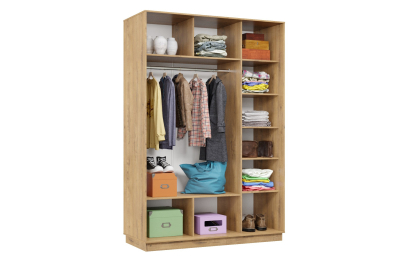 Шкаф-купе Премьер 12 (01РБ;01РБ) фасады ромб белый/двухдверный/Профиль чёрный муар