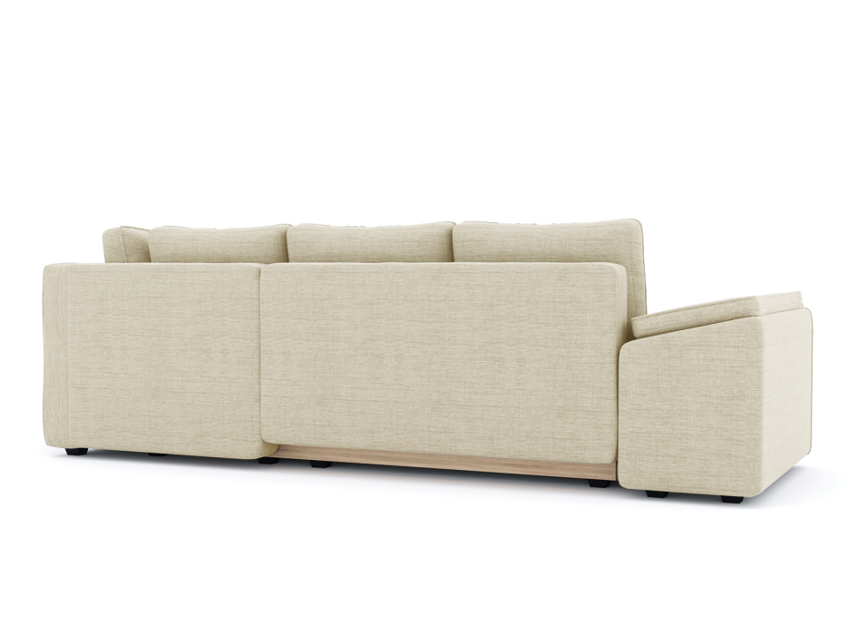 Диваны угловые в гостиную, Диван-кровать угловой Хавьер  ПБ еврокнижка, рогожка Люкс