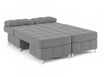 Диван-кровать угловой Оливер Люкс 2 еврокнижка-трансформер, рогожка