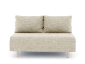 Диван прямой нераскладной Милли мини 2-х  местный без подлокотников, рогожка Люкс