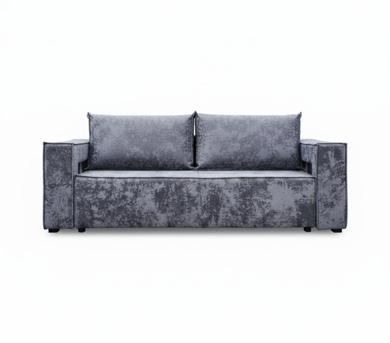 Дизайнерские диваны для гостиной, Диван-кровать еврокнижка Лофт Люкс  с подсветкой , 140,плюш