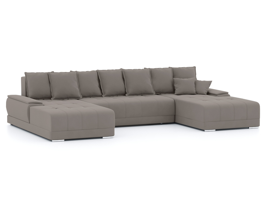 Диваны еврокнижки, Диван-кровать П-образный Нордвикс, велюр