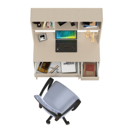 Стол компьютерный Mobi Комфорт 12.77F с серым креслом 103