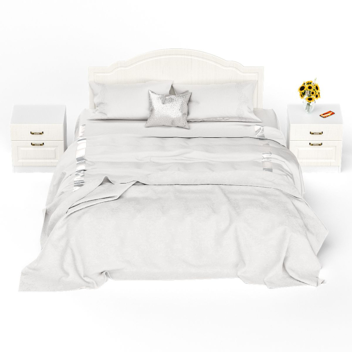 Модульные cпальни, Кровать 1600 Ливерпуль с основанием и двумя тумбами