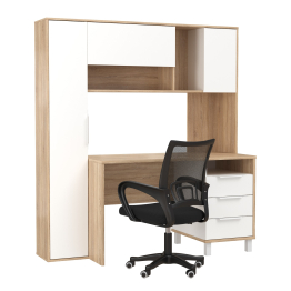 Домашний офис Mobi Комфорт 12.95N с компьютерным креслом 103 чёрного цвета