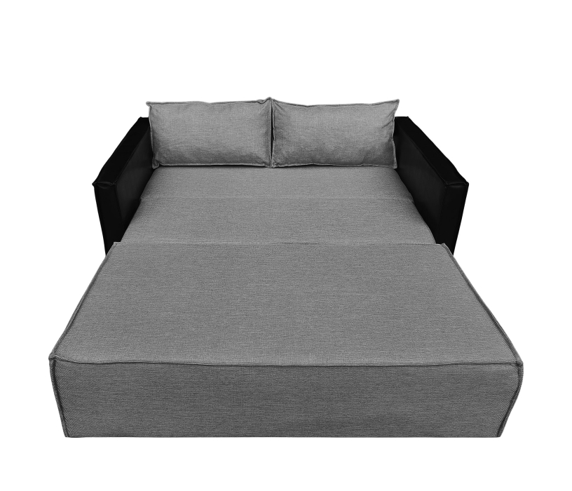 Диваны с ящиком для белья, Диван-кровать аккордеон Барон 120, велюр/экокожа