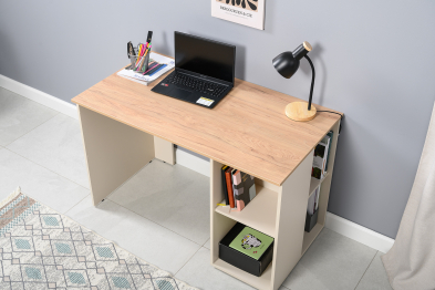 Письменный стол Лайт 12.163 с домашним креслом 103 серым