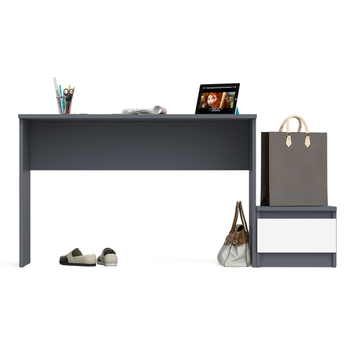 Прямые компьютерные столы, Стол письменный Мори с тумбой ТМП400.1