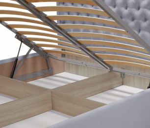 Кровать с мягким изголовьем Флоренция 1200 с подъемным механизмом