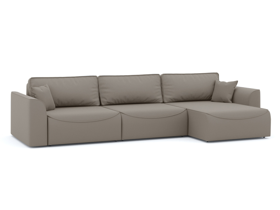 Диваны угловые в гостиную, Диван-кровать угловой Рафаэль 3 секции еврокнижка НПБ, велюр