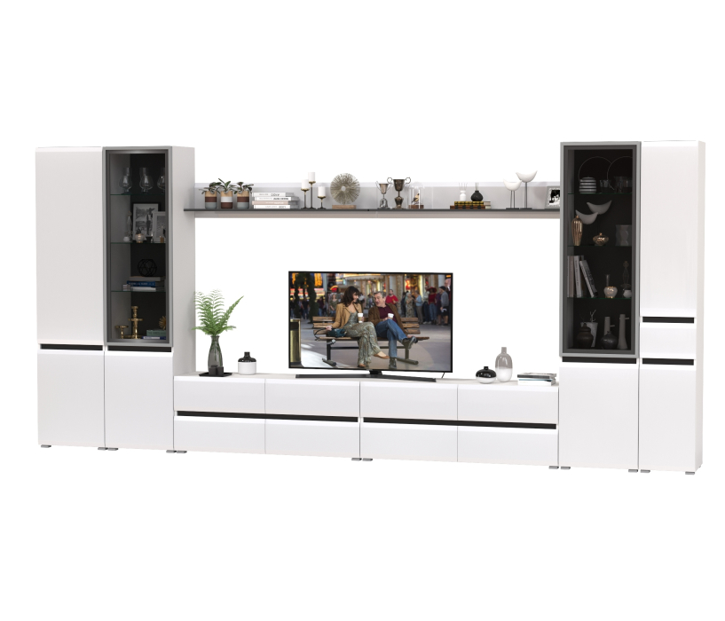 Стенки для гостиной, Мебель в гостиную корпусная Сидней комплектация № 112