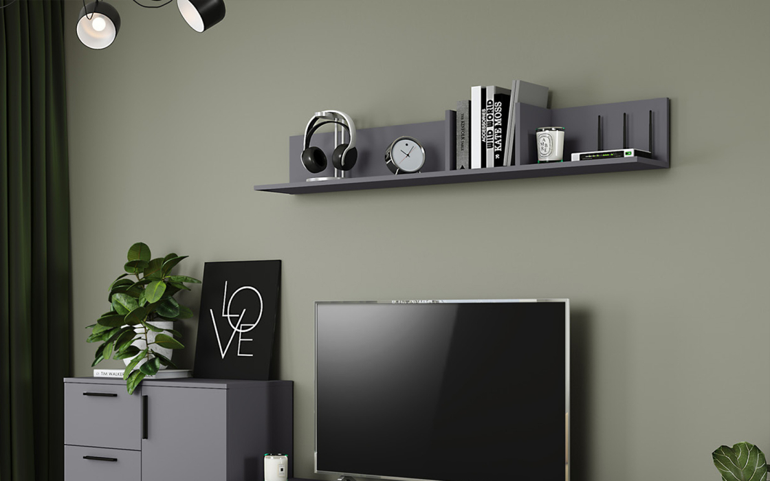 Настенные полки, Полка навесная открытая Эйр 16.490