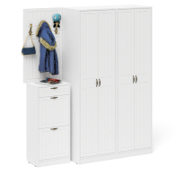 Прихожие, П-6 прихожая компоновка № 15 МДФ фрезеровка прованс