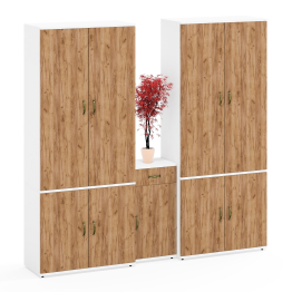 Набор шкафов Лидер-8 с тумбочкой комплектация № 36