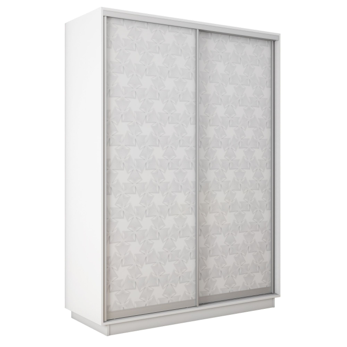 Шкафы-купе 2-х дверные, Шкаф-купе Экспресс 2-х дверный Фотопечать Калейдоскоп Стекла 140х45х240