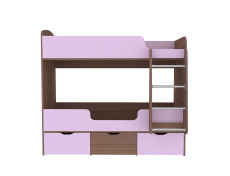 Для подростков, Кровать двухъярусная Малыш Двойняшка, Бодего Темный