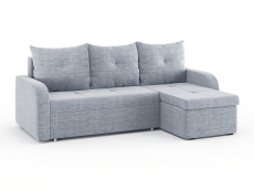 Диваны угловые в гостиную, Диван-кровать угловой Мини Люкс трехсекционная еврокнижка, рогожка Люкс