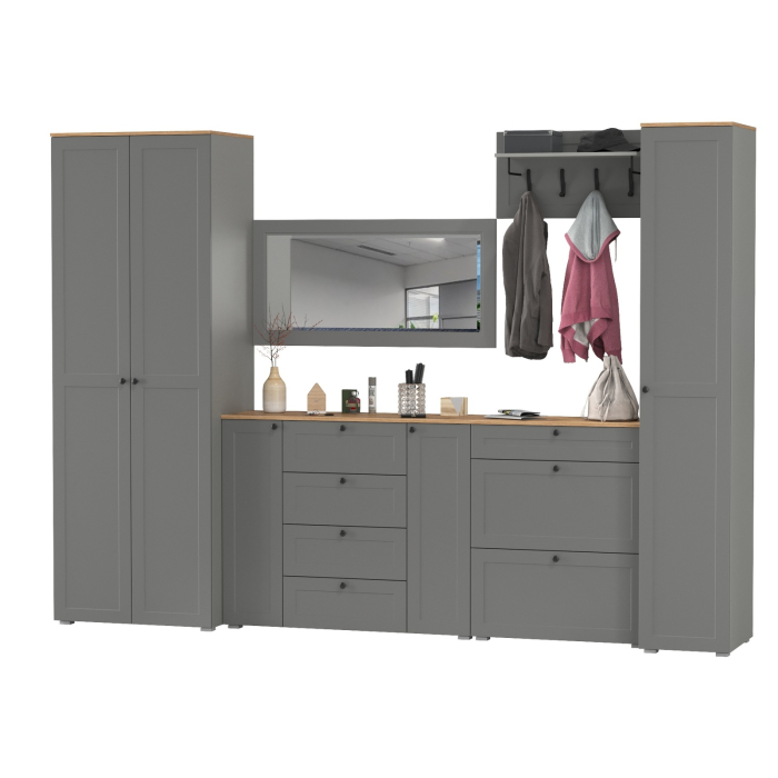 Прихожие, Мебельная стенка для прихожей Остин № 61