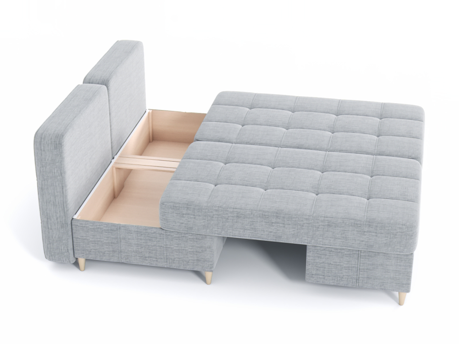 Диваны угловые в гостиную, Диван-кровать угловой Оливер Люкс 2 еврокнижка-трансформер, рогожка