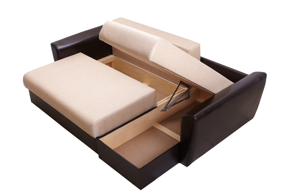 Диваны угловые, Диван угловой  Амстердам 150, рогожка /экокожа