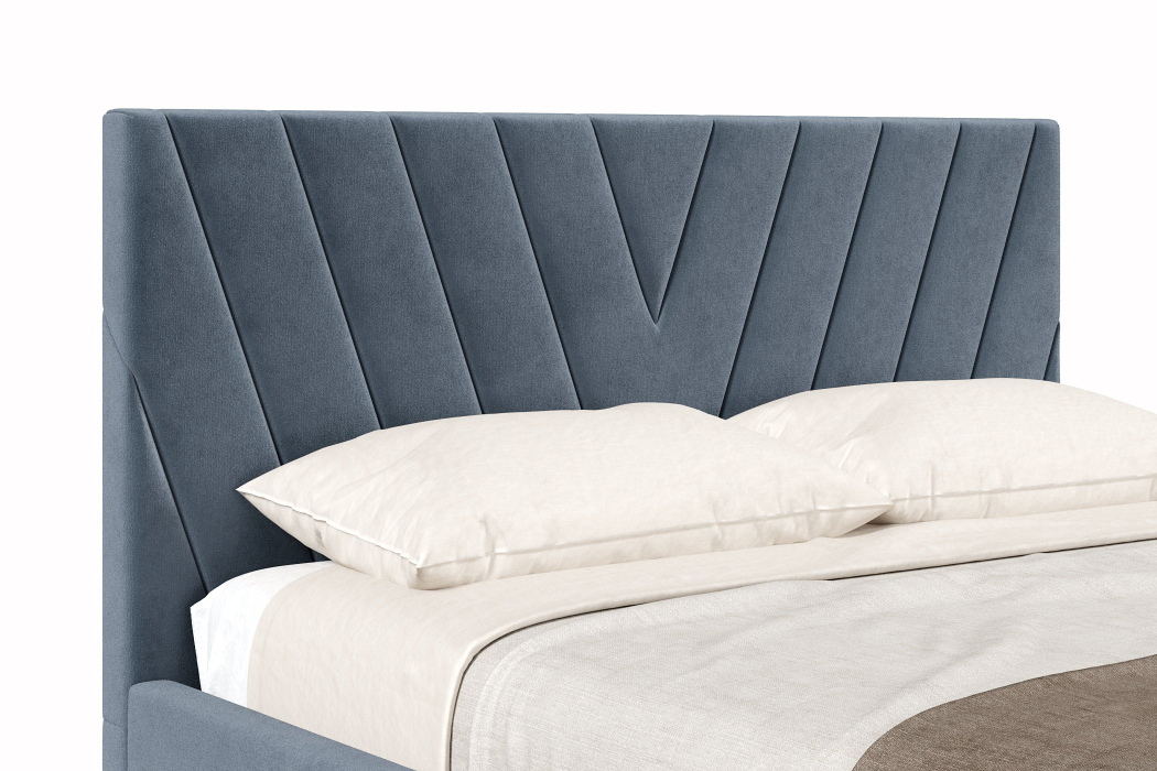 Мягкая кровать, Кровать Палермо 1600, велюр