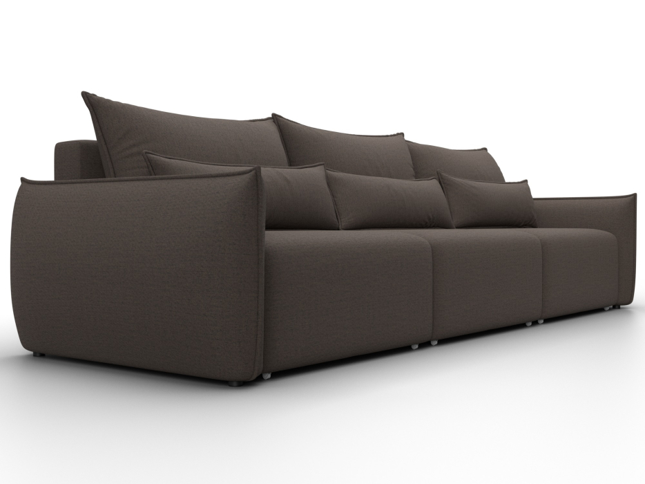 Диваны еврокнижки, Диван прямой Лига-051 НПБ Лонг, рогожка Амур