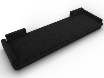 Диван П-образный Лига-057 НПБ МегаЛонг, велюр SEVEN