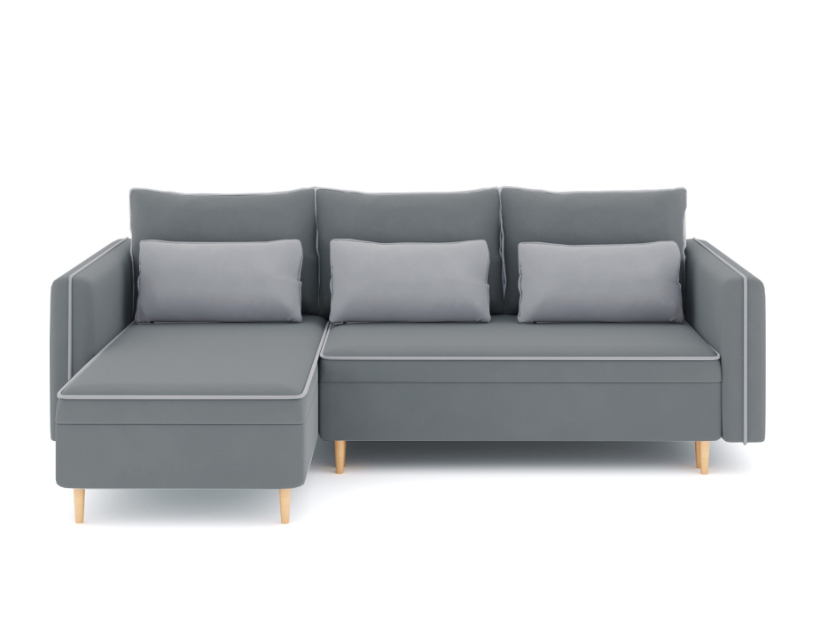 Диваны угловые в гостиную, Диван-кровать угловой Рон еврокнижка-пантограф, велюр