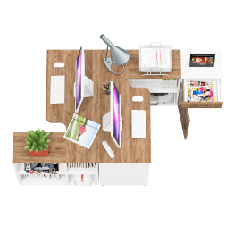 Мебель для домашнего офиса для двоих человек Лидер-8