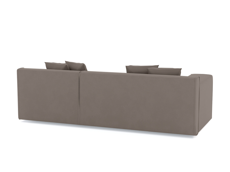 Диваны угловые в гостиную, Диван угловой Чикаго без механизма, велюр