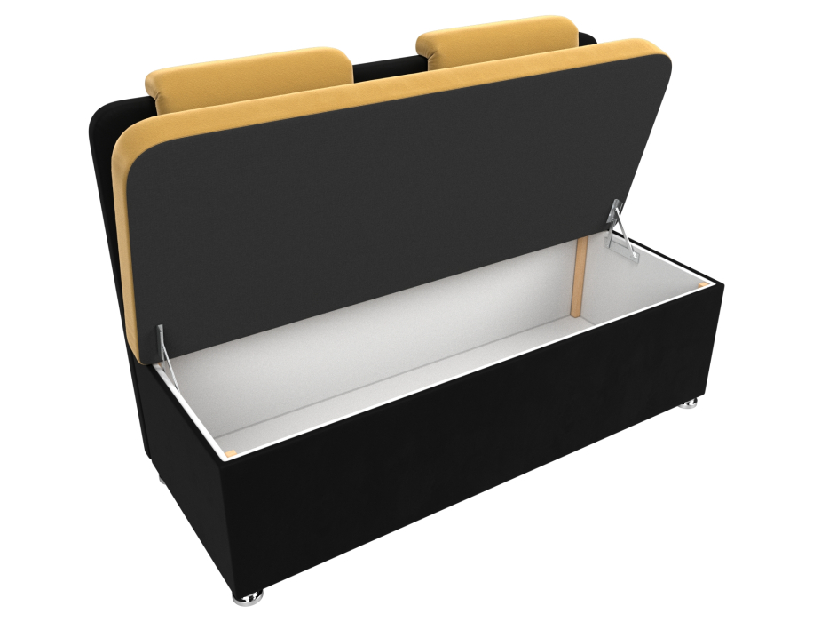 Диваны прямые кухонные, Диван кухонный прямой Маккон 2-х местный, микровельвет