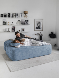 Бескаркасный диван Бабл, плюше 